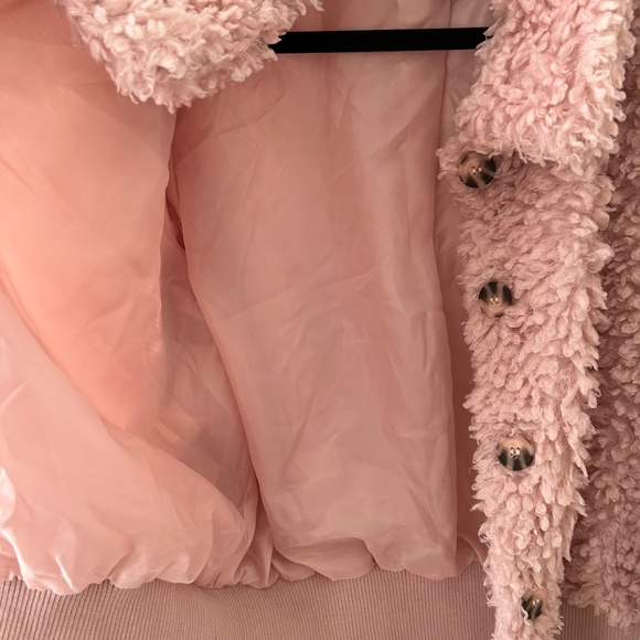 Love Chemiztry Pink Sherpa Faux Fur Fuzzy Teddy Jacket - Picture 13 of 16